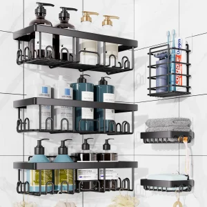 Ophanie Adhesive Shower Caddy 6 Pack